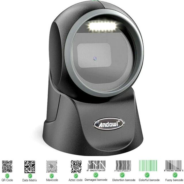 Equip Lettore di Codici a Barre Barcode Scanner Laser Wireless 1D/2D
