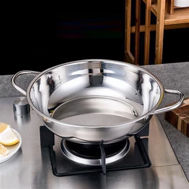 Elegante pentola in acciaio inox ideale per gli amanti degli hotpot su stufa a gas