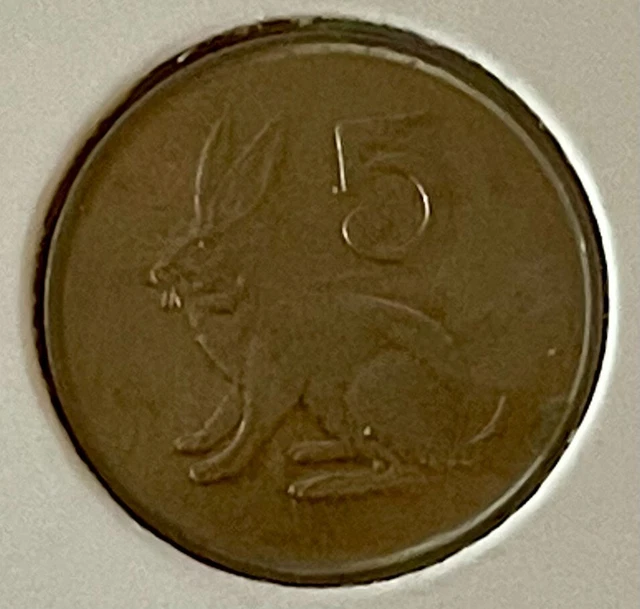1997 ZIMBABWE 5 CENTS Foreign Coin