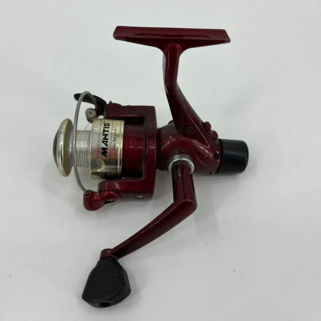 SHAKESPEARE MANTIS FISHING Reel MN030RT Red Tested Works $20.00