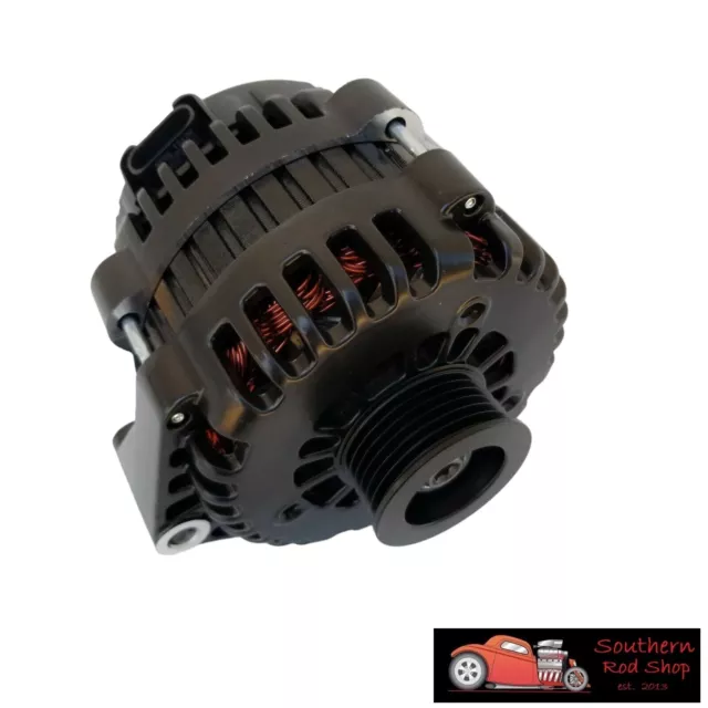 LS Truck 220 Amp Black Alternator Serpentine 4.8 5.3 6.0 Silverado Sierra AD244