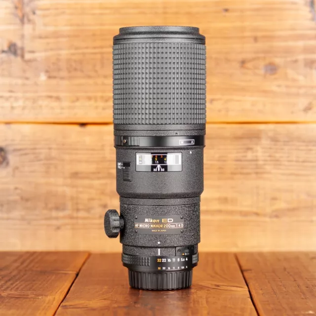 [MINT] Nikon AF Micro Nikkor 200mm F/4 D IF ED Macro Lens From JAPAN