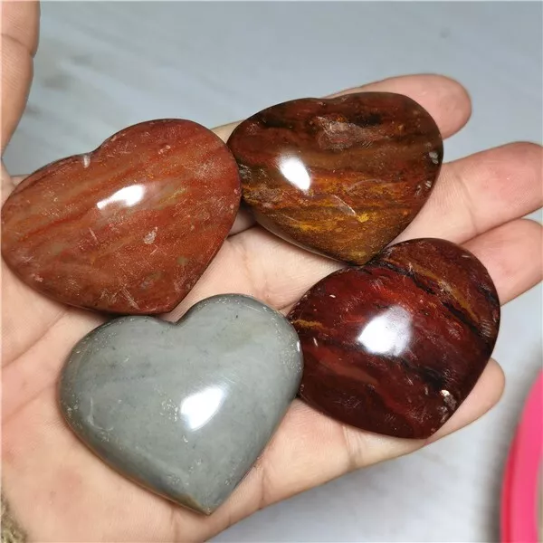 174g Collection! Amazing Ocean Jasper Agate Geode Crystal Heart Reiki Stone L708