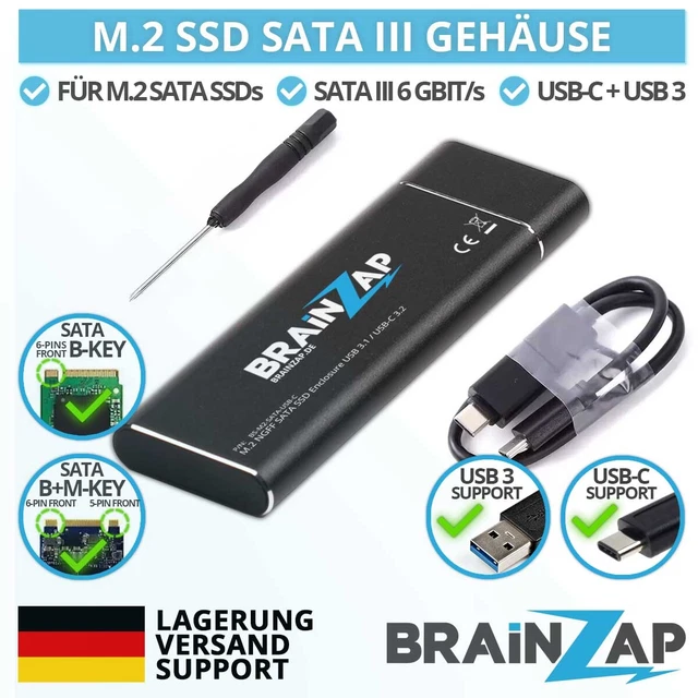 M 2 m2 ngff sata iii adapter externes ssd geh use case b key b m key