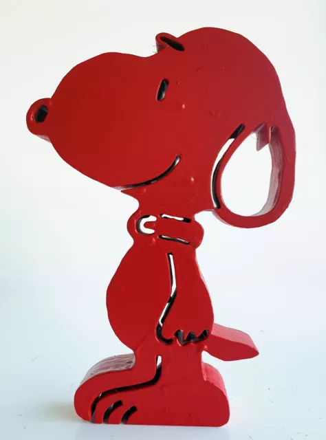 sculpture SNOOPY peanuts red  pop STREET ART graffiti french painting par SpyDDy