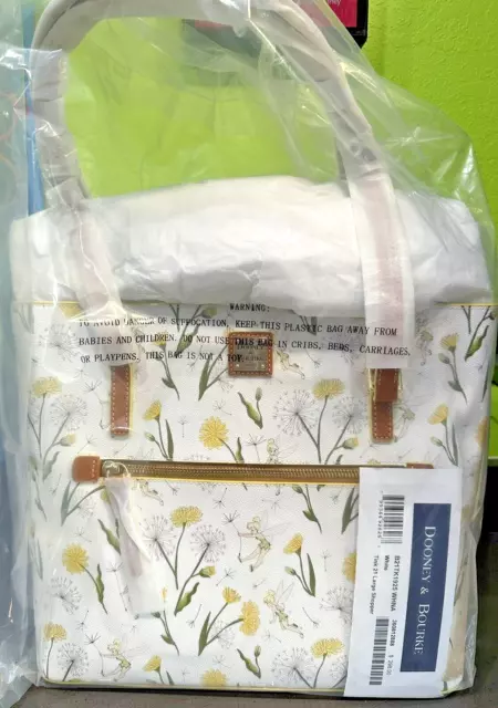 Walt Disney World Dooney & Bourke Dandelion Tinkerbell Tote Purse Handbag Tink
