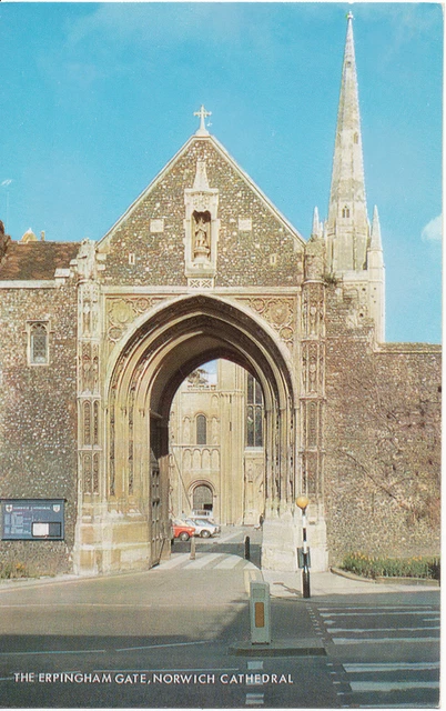 PC11841 The Erpingham Gate. Norwich Cathedral. Salmon. RP