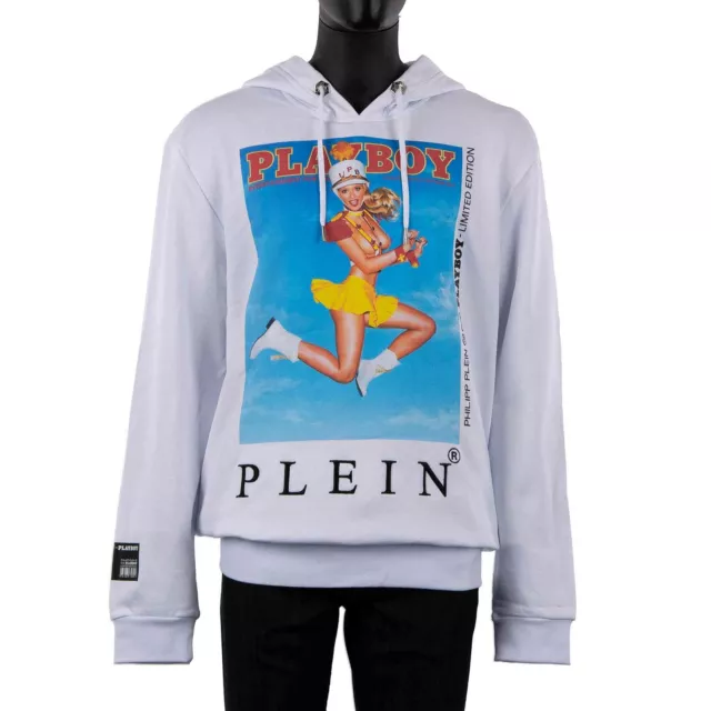 Philipp Plein X Playboy Carly Laure College Issue Logo Felpa con Cappuccio