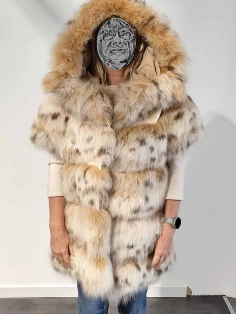 Gilet Boléro Sans Manches En Fourrure Véritable Noire Taille 36/38 Occasion Très Bon état