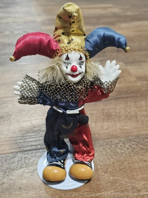 mimi the clown /シルクスクリーン Clown Doll SM SunniMix Cute Porcelain Hanging Feet Small