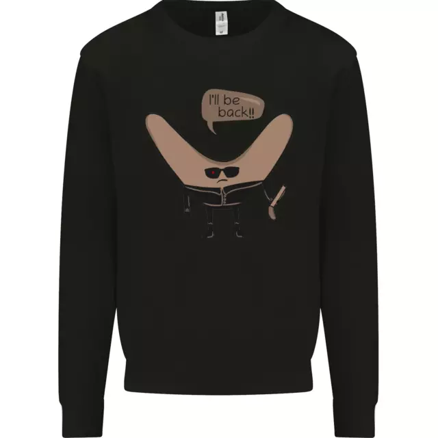 Boomerang Ill Be Back Funny Movie Parody Mens Sweatshirt Jumper
