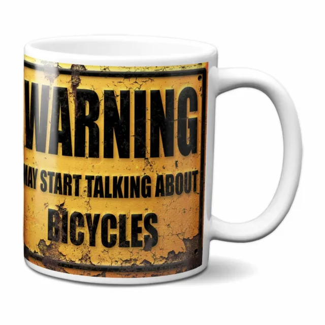 Avviso può iniziare a parlare di tazza per biciclette | divertente regalo bicicletta