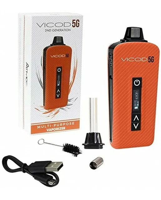 Vaporizzatore Atmos Vicod 5G 2°Generazione Arancione portatile Batteria 2200mAh Vaporizzatore Atmos Vicod 5G 2°Generazione Arancione portatile Batteria 2200mAh
