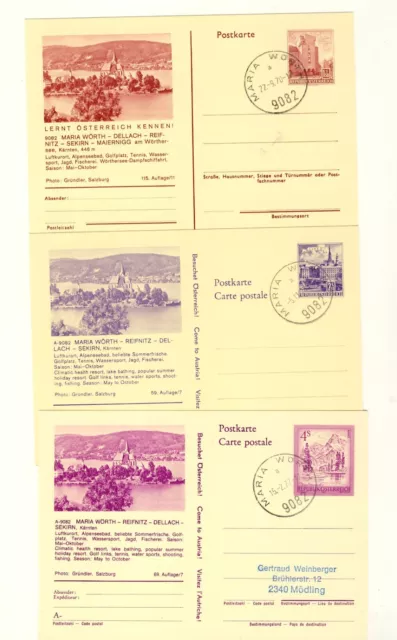 Sekirn - Maria Wörth - Reifnitz - Bildpostkarten - ungelaufen mit Poststempel