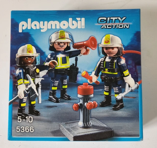 Playmobil 3883 Pompiers Unité Spéciale - 1996 Geobra Vintage - Figurines Allemagne