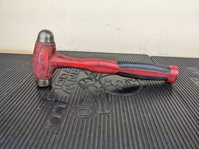 24 oz Ball Peen Soft Grip Dead Blow Hammer (Red), HBBD24