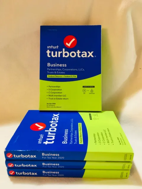 Brand NEW TurboTax Business 2020 Federal Returns E-File USA Windows PC