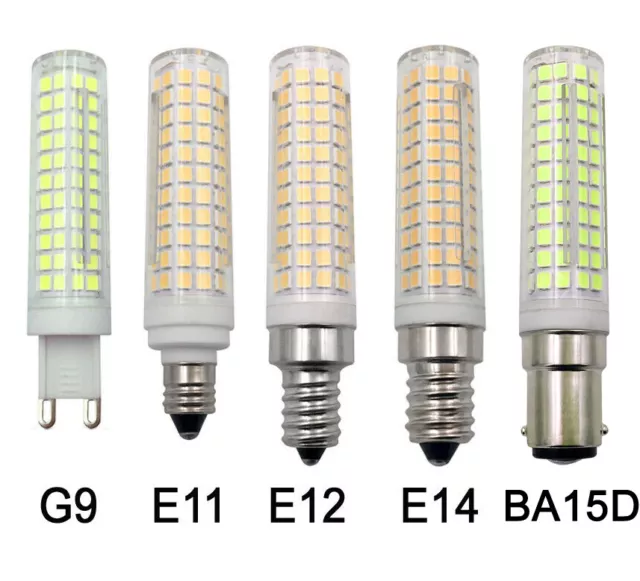 G9/E11/E12/E14/BA15D LED Light Bulb 2835-136 LEDs Ceramics Lights Lamp