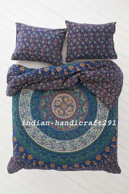 Literie Set Couvre-Lit Bohème Mandala Indien Donna Couverture Housse Doudou 2