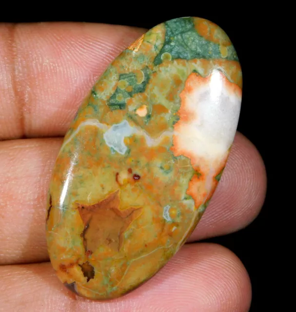 Natürlich Regenwald Rhyolite Opal Oval Cabochon Poliert Edelstein 38.CT OZ = 04