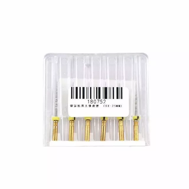 Niti Rotary Files - Universal Dental Endodontic Tools - 6 Pack - Ideal for