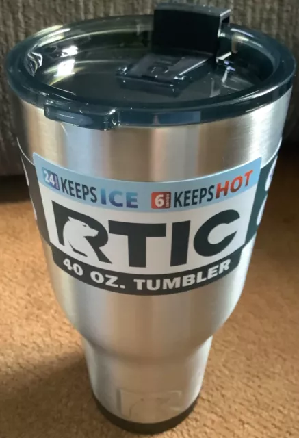 RTIC 40oz Thermal Tumbler Stainless Mug Travel Cup Cold/Hot Same Day Ship ! 5
