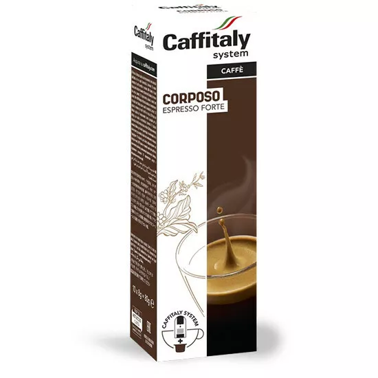 100 Capsule Caffe' Caffitaly System Ecaffe' Corposo Espresso Forte Break Shop