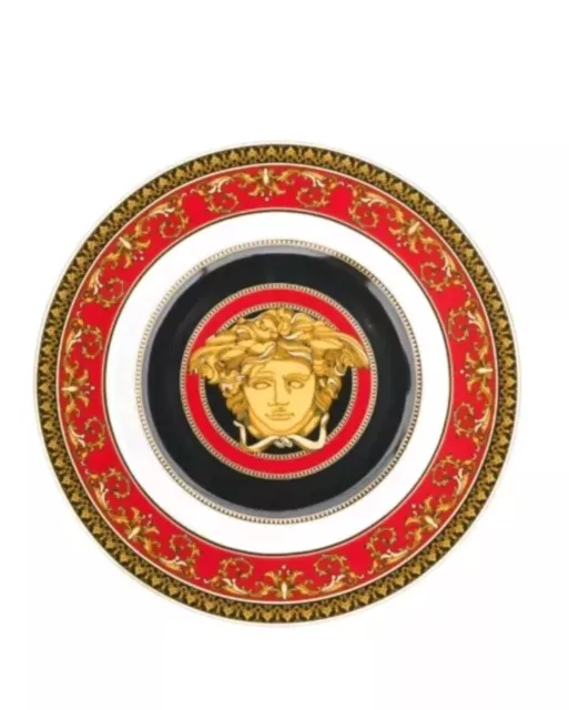 Rosenthal Versace Medusa Red Side Plate Bread Butter 18cm RRP$209