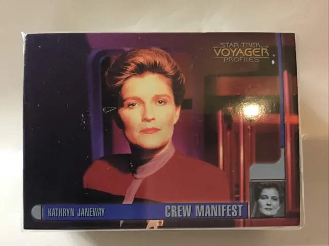 Star Trek: Voyager Profiles Complete trading card base set by SkyBox 1998