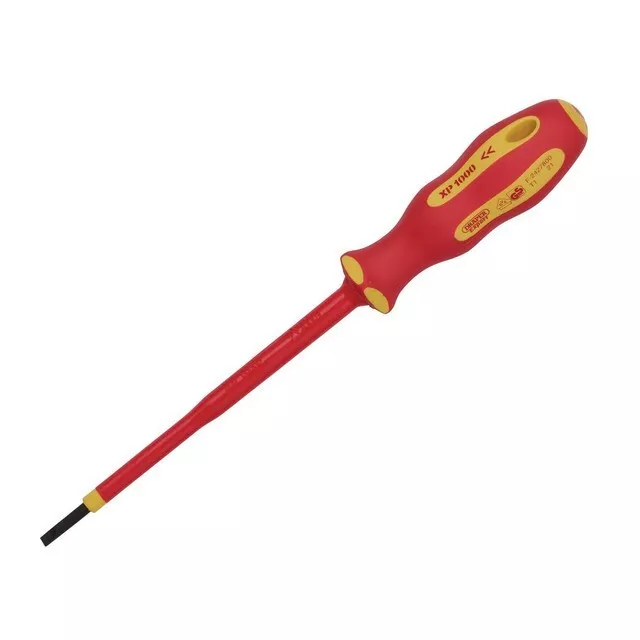 Draper Ergo Plus Vde 3.0 Mm X 100Mm Plain Slot Screwdriver, Stock No: 64368