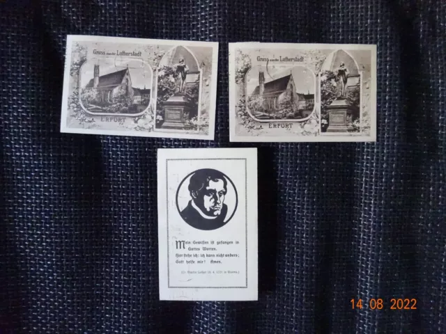 DR - Ganzsache - Privatganzsache - PP36 D2 - Lutherfeier1921 - o. Wst. - 3 Stück