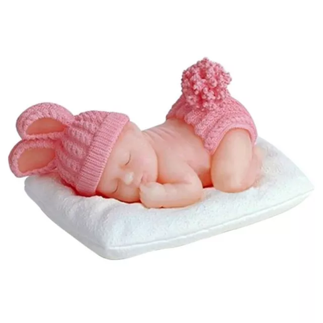 Baby 3D schlafend liegend - Silikonform Fondant Torten Kuchen Backform DE