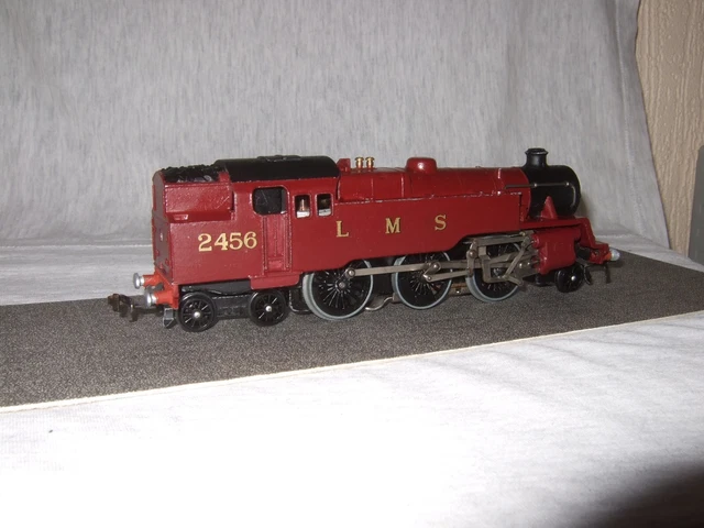 Hornby Dublo 2-6-4 LMS Tank loco 2456, 3 rail Repaint
