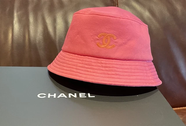 CHANEL 22P Black Denim Cloche Hat