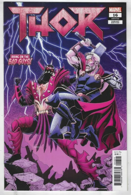 Thor Comic 16 Cover B Variant Will Sliney First Print 2019 Jason Aaron Del Mundo