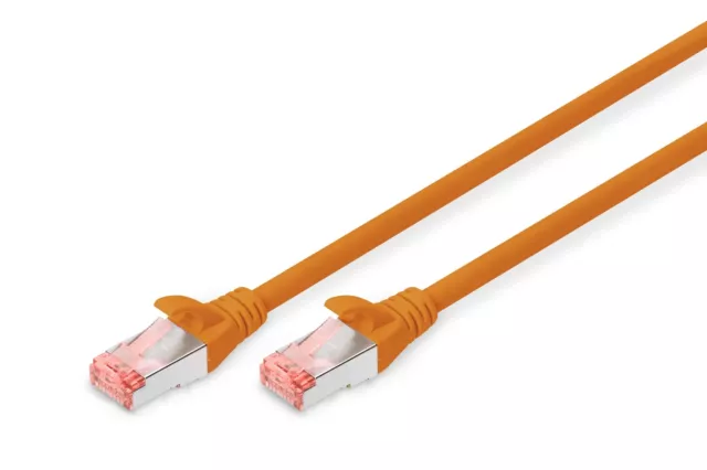 DIGITUS CAT 6 S-FTP patch cord, Cu, LSZH AWG 27/7, length 1 m, color orange Cate