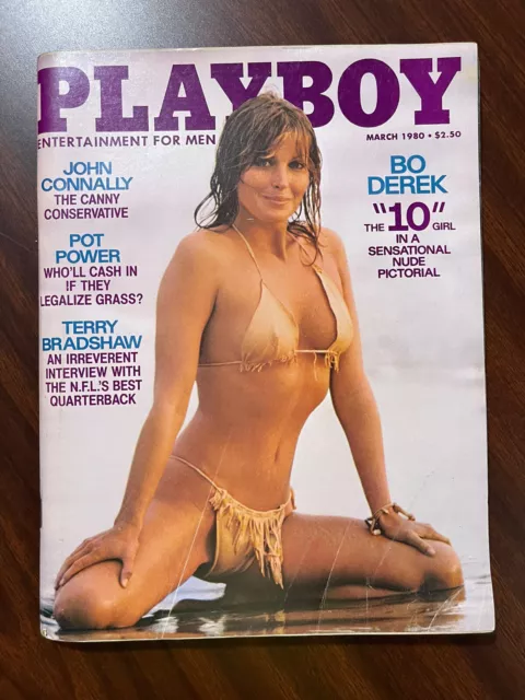 Lot Of 3 Vintage Playboy Magazine Bo Derek 10 March 1980 Centerfold