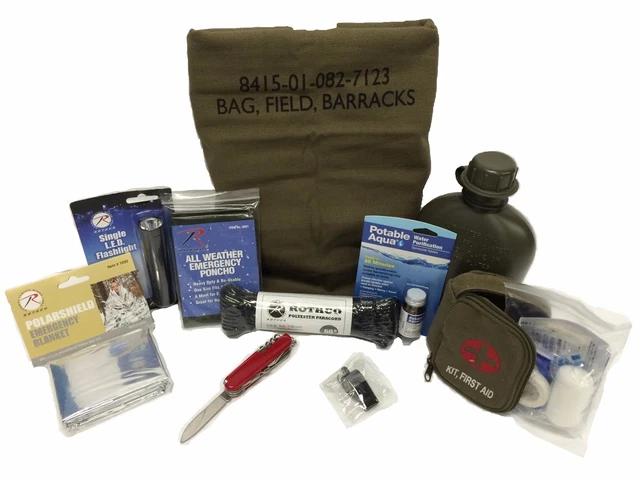 Kit De Survie Complet Kits De Survie De Premiers Secours, Équipement Militaire Extérieur Edc Sac Urgence Catastrophe