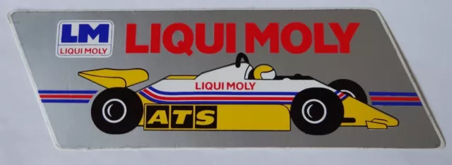Werbe-Aufkleber LIQUI MOLY ATS F1 80er Additive Öle Formel Eins F1 Motorsport