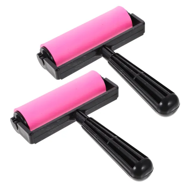 4-Inch Rubber Brayer Roller Tool for Printmaking Painting Print Ink and  Stamping