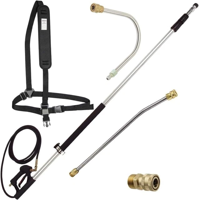 Power Pressure Washer Extension Set Max 4000psi 18 Ft Telescoping Spray Wand Kit