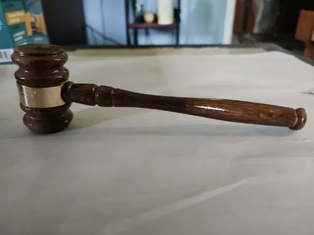 Vintage Wooden Gavel with Engraved "2000 Peach State Classic 2nd Novice" 8"