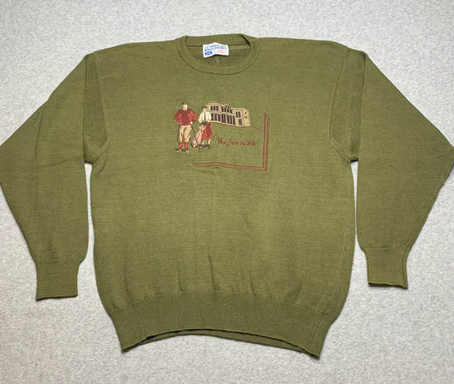 St Andrews Woollen Mill Sweater View From The 18th Golf Pullover M