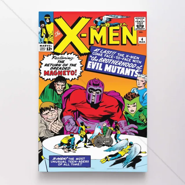 Uncanny X-Men Poster Canvas Vol 1 #4 Xmen Marvel Comic Book Art Print
