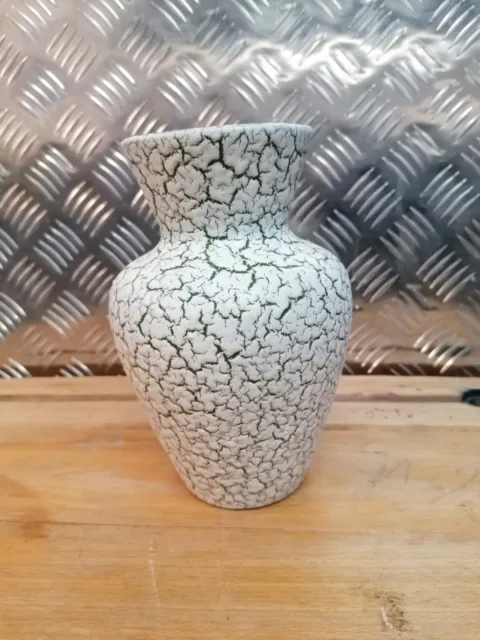 Vintage Jasba Keramik westdeutsche Lava Keramik Vase grün.