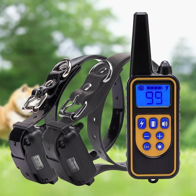 Kits de cuello para perro anti ladridos de 800 m para mascotas 100 engranajes con control remoto