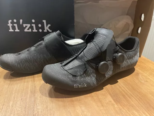 Fizik Vento INFINITO KNIT CARBON 2 ROAD CYCLING SHOES Black 43 eu RRP £360 new