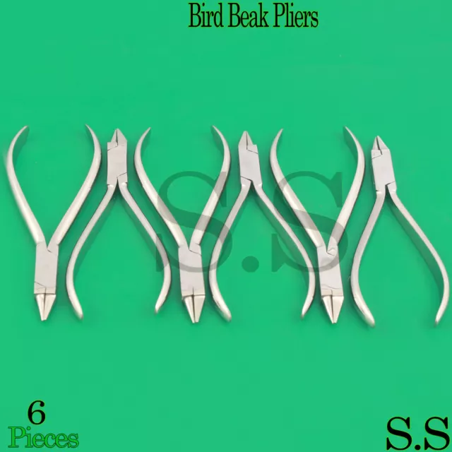 6 Bird Beak Pliers Orthodontic Instruments Supply Dental Supplies