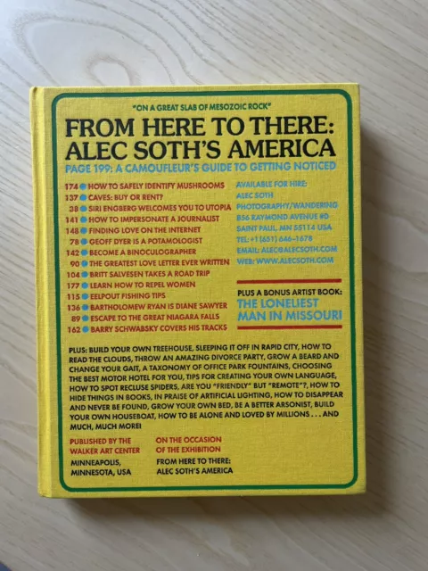 Alec Soth Book FROM HERE TO THERE ALEC SOTH'S AMERICA Signed First Edition 2010