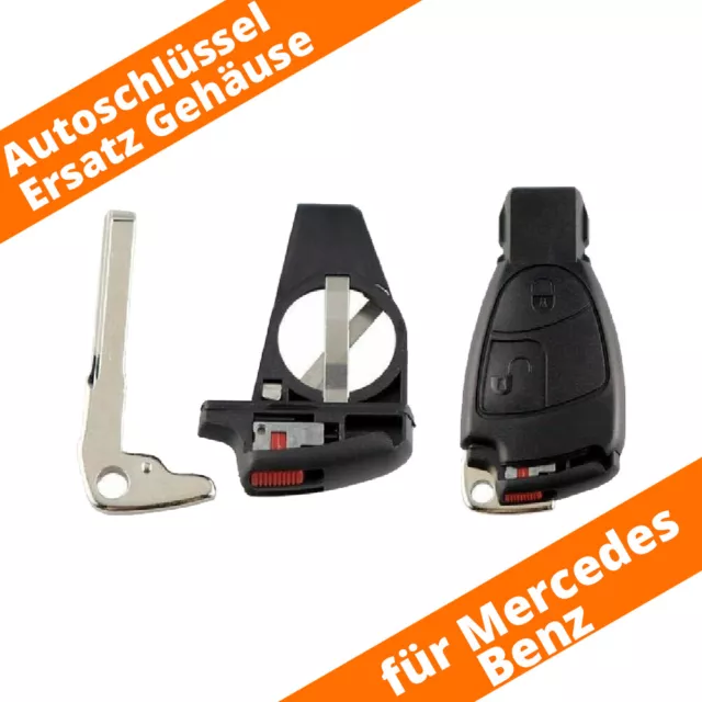 Auto Schlüssel Gehäuse Set für Mercedes Benz W169 W202 W203 W208 W210 W211 AMG